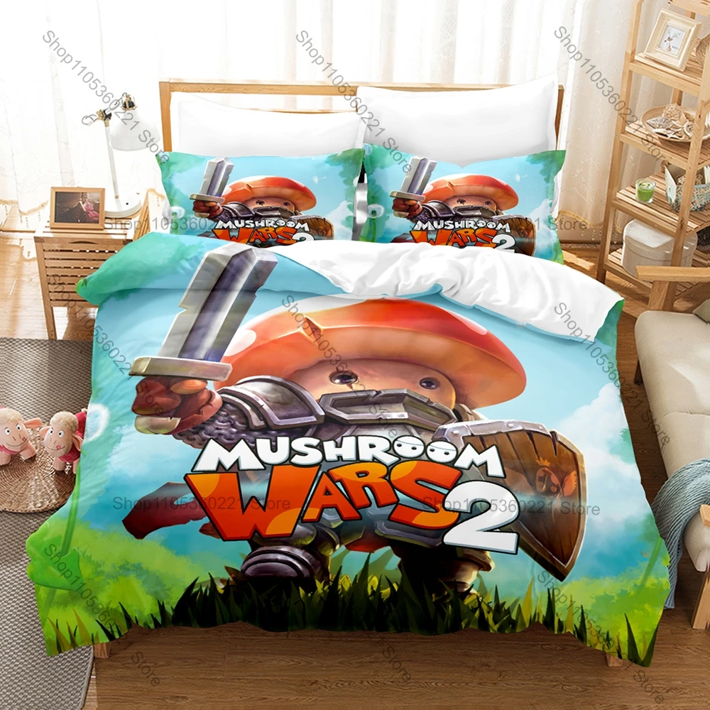 Lovely Mushroom Warrior Four Tribes Hero Character Mushroom Wars 2 Poster Duvet Cover Set For Video Game Fans
Lovely Mushroom Warrior Four Tribes Hero Character Mushroom Wars 2 Poster Duvet Cover Set For Video Game Fans