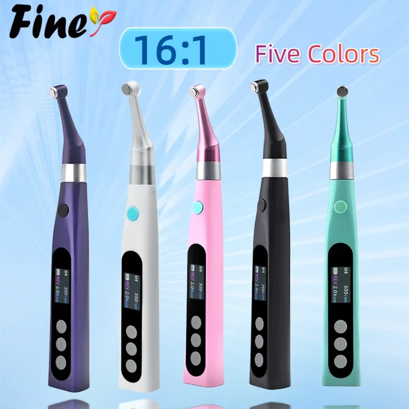 Dental Endo Motor 16:1 Reduction Contra Angle Endo Handpiece 360° Rotatable Reciprocating Endomotor Root Canal Treatment
Dental Endo Motor 16:1 Reduction Contra Angle Endo Handpiece 360° Rotatable Reciprocating Endomotor Root Canal Treatment