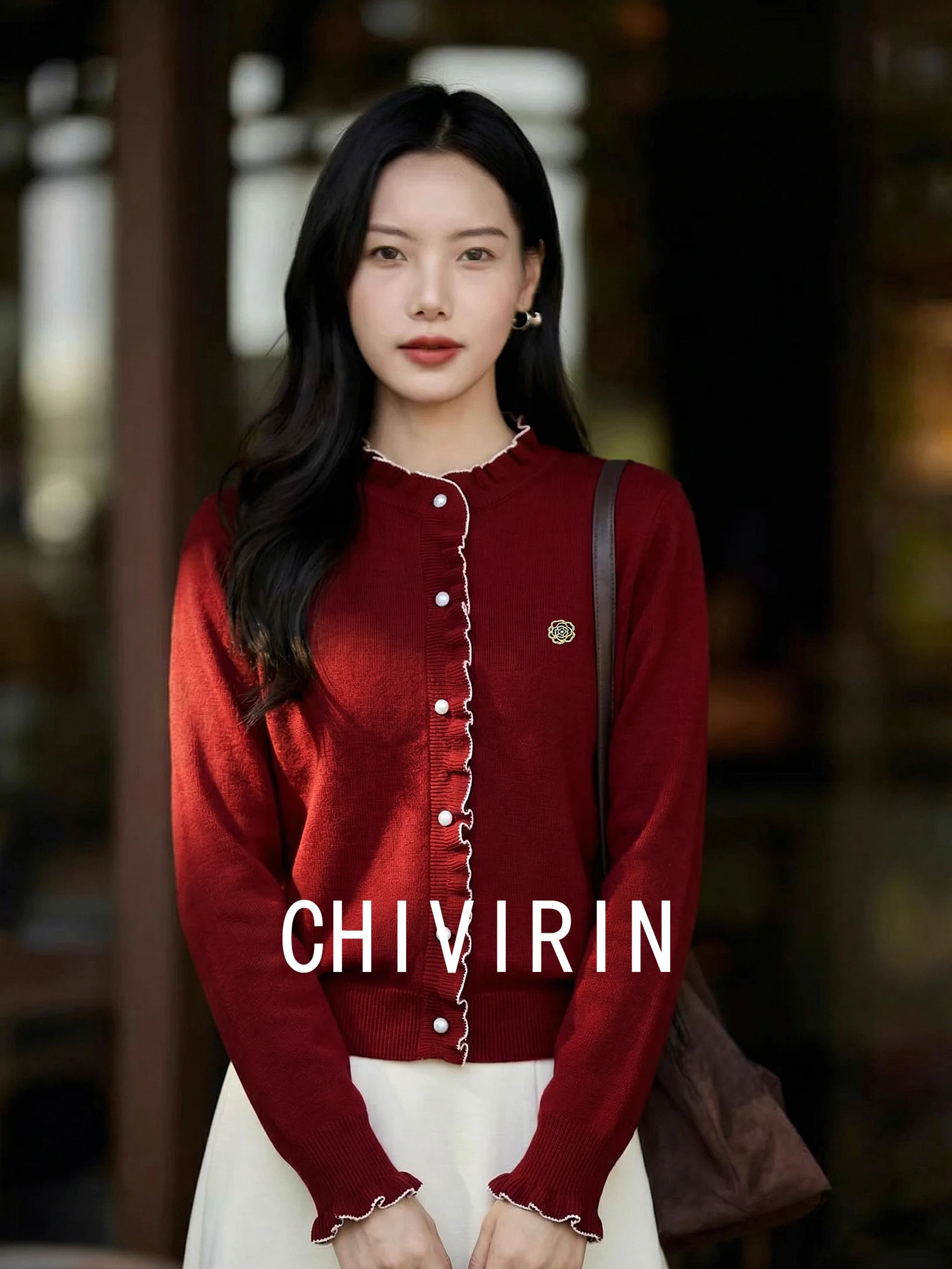 Chivirin Silk Knitted Sweater Women's Faion Outerwear Spring Autumn Wooden New Year's Robe Red Knitwear Floral Lace Base
Chivirin Silk Knitted Sweater Women's Faion Outerwear Spring Autumn Wooden New Year's Robe Red Knitwear Floral Lace Base