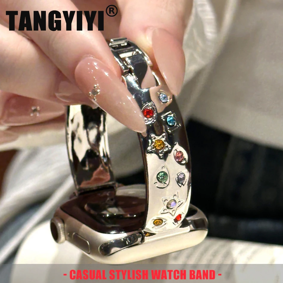 Fashion Colored Stars Diamond Bacelet Band For Apple Watch Series S11/10/9/8/7/6/SE/Ultra Strap iWatch 49/46/45/44/42/41/40/38mm
Fashion Colored Stars Diamond Bacelet Band For Apple Watch Series S11/10/9/8/7/6/SE/Ultra Strap iWatch 49/46/45/44/42/41/40/38mm