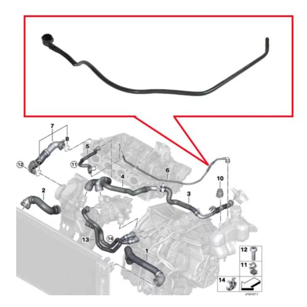 For BMW F40 F52 F44 F45 F46 X1 F49 X2 F39 B38 17128658483 Car Coolant Reservoir Return Hose Auxiliary Water Tank Pipe Genuine
For BMW F40 F52 F44 F45 F46 X1 F49 X2 F39 B38 17128658483 Car Coolant Reservoir Return Hose Auxiliary Water Tank Pipe Genuine