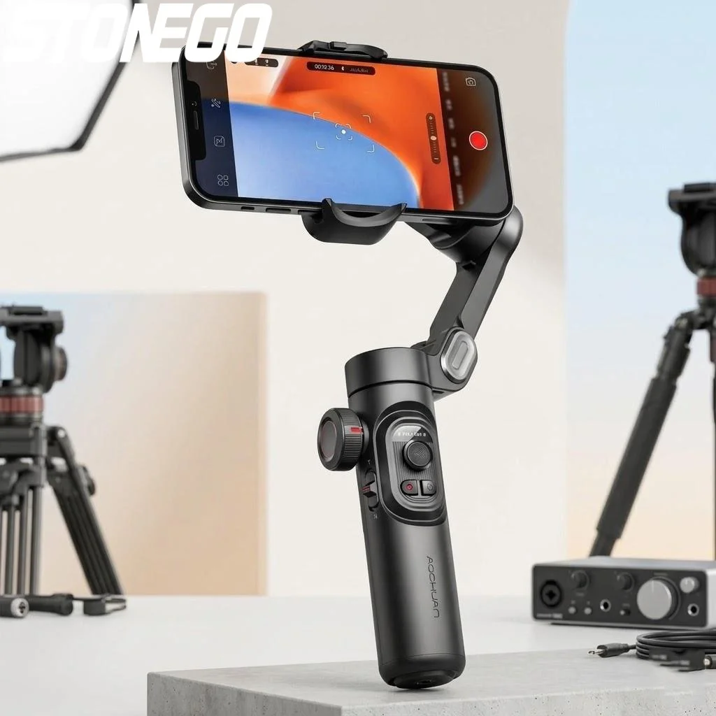 3 Axis Handheld Gimbal Stabilizer Anti Shake Selfie Stick Face Tracking for Phone Smooth Video Recording Phone Accessories
3 Axis Handheld Gimbal Stabilizer Anti Shake Selfie Stick Face Tracking for Phone Smooth Video Recording Phone Accessories