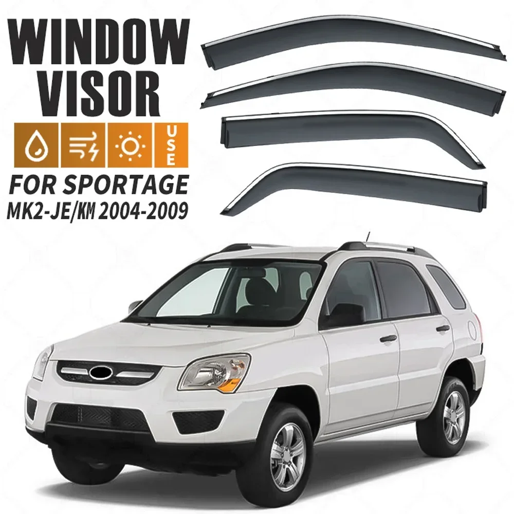 Хромированные полоски, защита от дождя для Kia Sportage JE 2005-2010, оконный козырек, ветровые дефлекторы, дверной козырек, вентиляционные шторы, вентиляционный козырек
Хромированные полоски, защита от дождя для Kia Sportage JE 2005-2010, оконный козырек, ветровые дефлекторы, дверной козырек, вентиляционные шторы, вентиляционный козырек