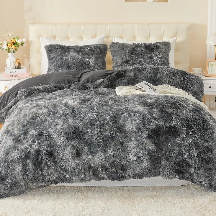 Luxury Fuzzy Duvet Cover Set King Size 3 Pieces Fluffy Comforter Cover Set for King Bed Shaggy and Plush Soft Bedding Duvet Cov
Luxury Fuzzy Duvet Cover Set King Size 3 Pieces Fluffy Comforter Cover Set for King Bed Shaggy and Plush Soft Bedding Duvet Cov