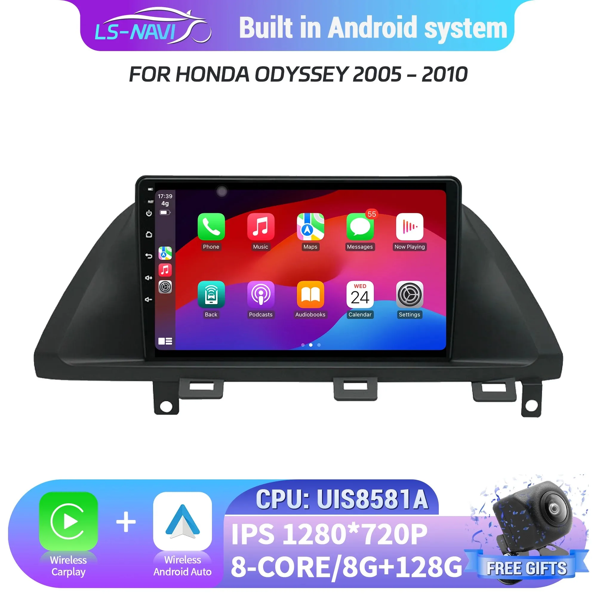 Car Radio For Honda Odyssey 2005-2010 Android 14 4G GPS Navigation Wireless Bluetooth Carplay Multimedia Screen Head Unit Stereo
Car Radio For Honda Odyssey 2005-2010 Android 14 4G GPS Navigation Wireless Bluetooth Carplay Multimedia Screen Head Unit Stereo