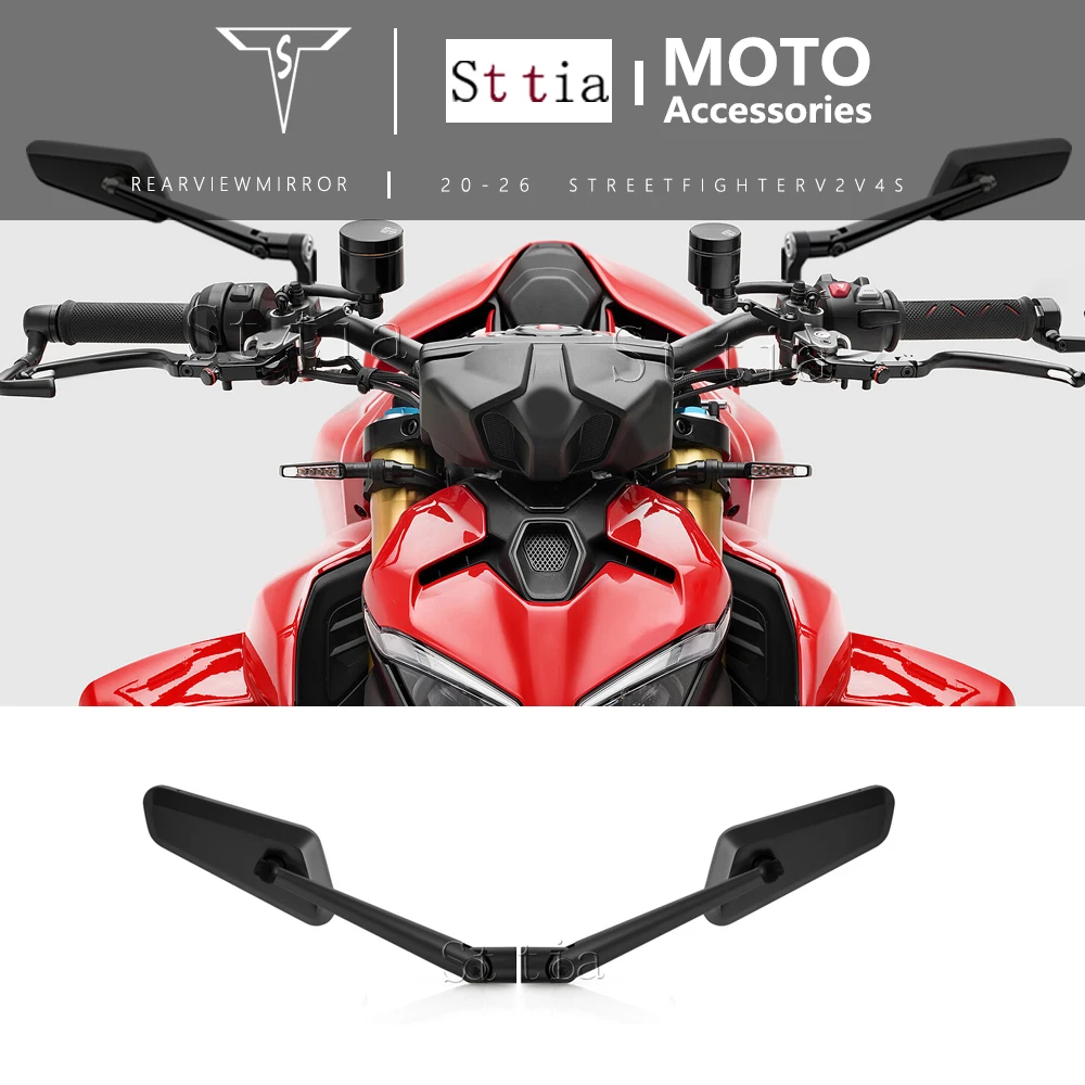 Новые аксессуары для мотоциклов Ducati Streetfighter V4 S V4S STREETFIGHTER V2 2020-2026: боковые зеркала заднего вида с ветровыми накладками
Новые аксессуары для мотоциклов Ducati Streetfighter V4 S V4S STREETFIGHTER V2 2020-2026: боковые зеркала заднего вида с ветровыми накладками