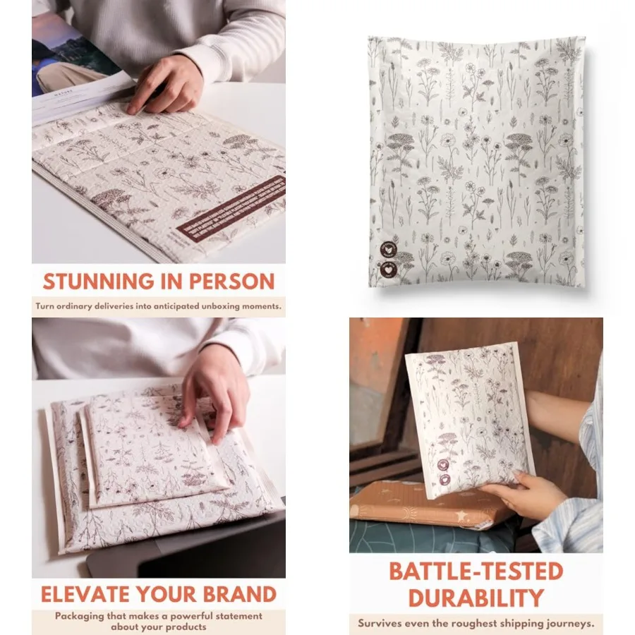 Mailers - Biodegradable Shipping Bags for Clothes - Self-Seal Protective Thick Mailing Envelope for Accessories and Clothing
Mailers - Biodegradable Shipping Bags for Clothes - Self-Seal Protective Thick Mailing Envelope for Accessories and Clothing