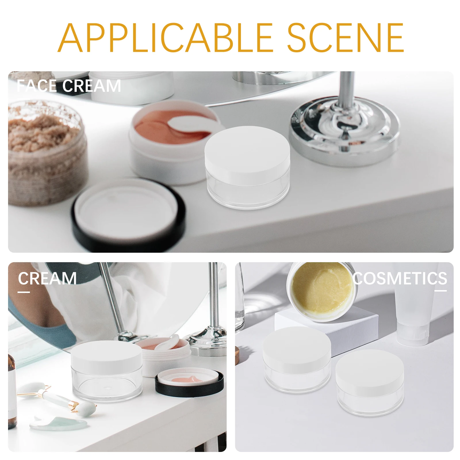3pcs 80ml PET Cream Jars Thick Bottom Durable Travel Sealed Containers Toiletries Moisturizer Lotion Cosmetics Empty Bottle
3pcs 80ml PET Cream Jars Thick Bottom Durable Travel Sealed Containers Toiletries Moisturizer Lotion Cosmetics Empty Bottle