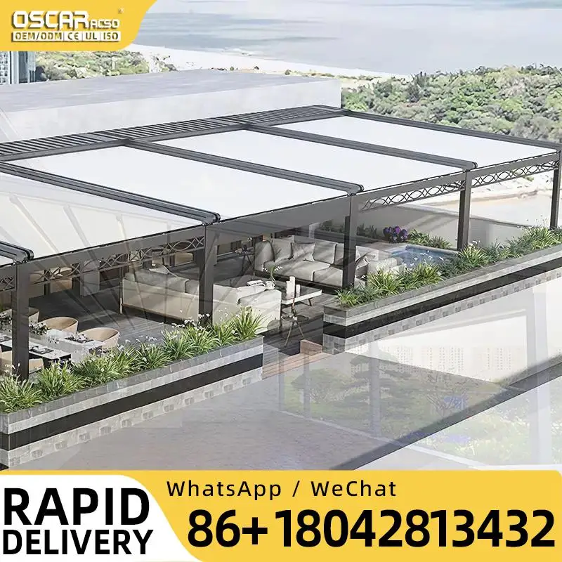 Motorized Retractable Outdoor PVC Awning Pergola Systems for Villa Arbor Patio Retractable Canopy Pergola
Motorized Retractable Outdoor PVC Awning Pergola Systems for Villa Arbor Patio Retractable Canopy Pergola