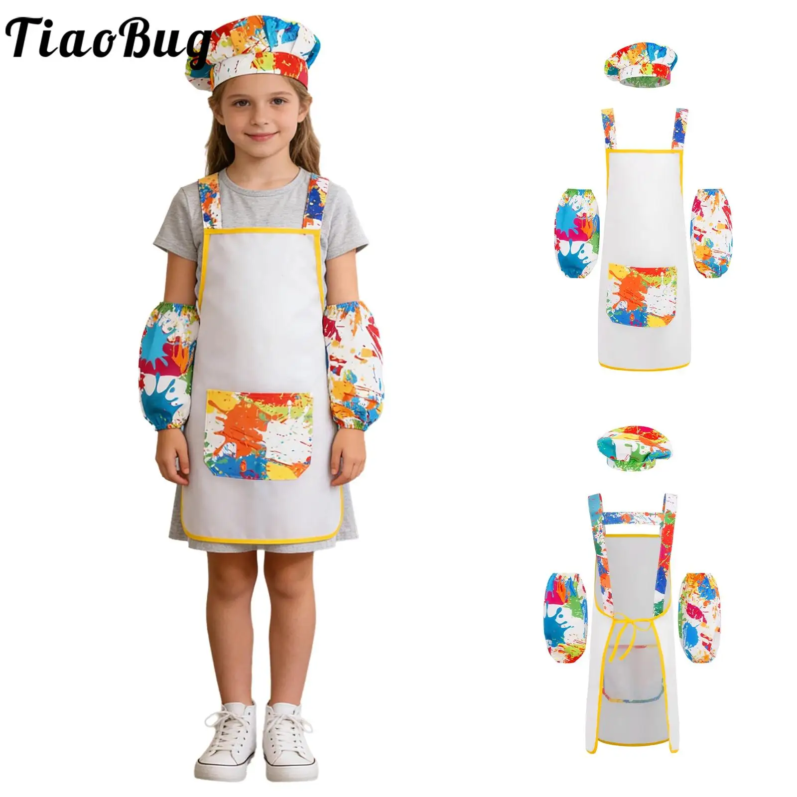 Детский водонепроницаемый фартук для рисования, полупрозрачный граффити с принтом, нагрудники для рисования, приготовления пищи, шляпа, рукав, одежда художника, шеф-повара
Детский водонепроницаемый фартук для рисования, полупрозрачный граффити с принтом, нагрудники для рисования, приготовления пищи, шляпа, рукав, одежда художника, шеф-повара