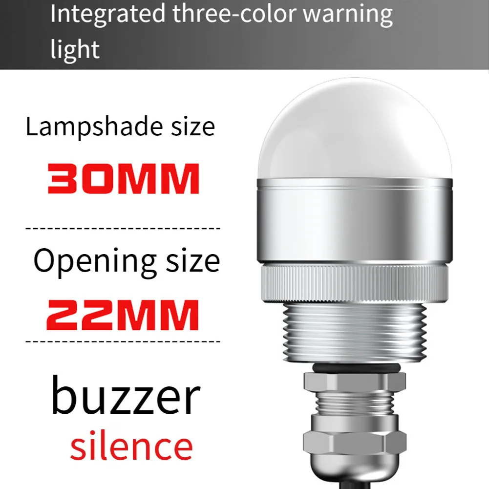 Sound And Light Alarm Semi-circular Three Color Indicator Light Waterproof LED Signal Light 30mm Silent Tri-Color Alarm Light
Sound And Light Alarm Semi-circular Three Color Indicator Light Waterproof LED Signal Light 30mm Silent Tri-Color Alarm Light