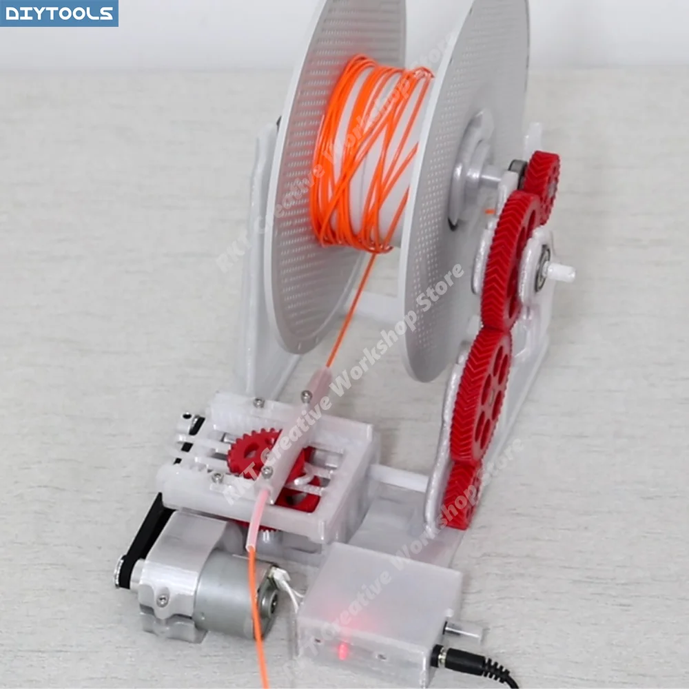 Rewinding DIY Electric Rewinder Coiler Wire Winder 3D Printing Fast Roll Material Consumables Filament Spool Reel Winding Organi
Rewinding DIY Electric Rewinder Coiler Wire Winder 3D Printing Fast Roll Material Consumables Filament Spool Reel Winding Organi