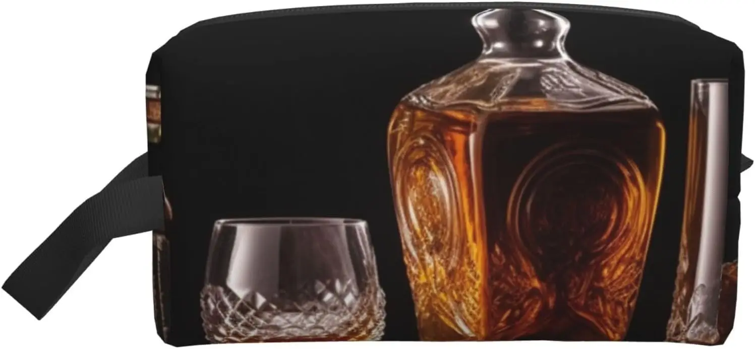 Travel Toiletry Bag for Women Men Leather Makeup Bag Large Portable Travel Organizer Whisky Beer Pictures Cosmetic Bag
Travel Toiletry Bag for Women Men Leather Makeup Bag Large Portable Travel Organizer Whisky Beer Pictures Cosmetic Bag