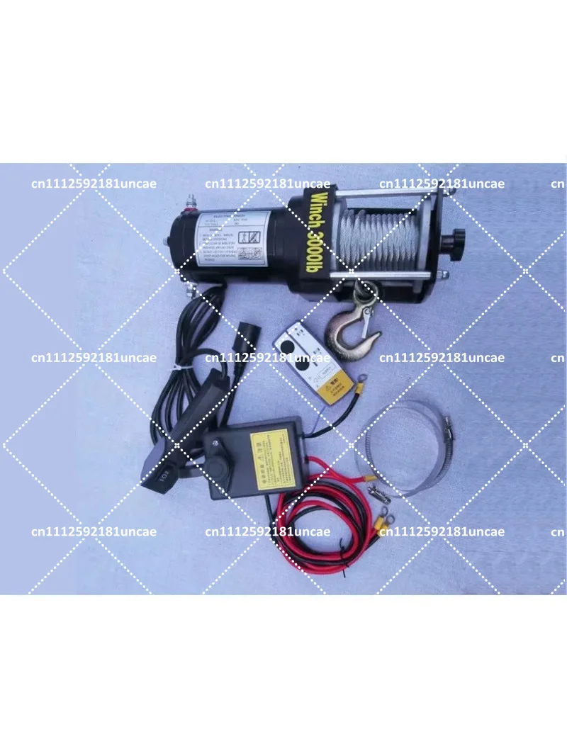 12V 24V 3000lbs Electric Winch with Wireless Remote for Vehicle Recovery and Trailer
12V 24V 3000lbs Electric Winch with Wireless Remote for Vehicle Recovery and Trailer