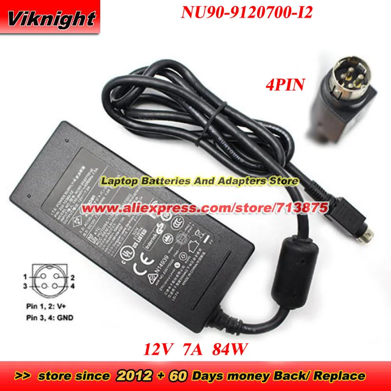 Genuine NU90-9120700-I2 AC Adapter 12V 7A 84W 4PIN 330-10363-02 For NETGEAR RN422 RN20441D NAS RN 10400 RN104 RN10400 RN314
Genuine NU90-9120700-I2 AC Adapter 12V 7A 84W 4PIN 330-10363-02 For NETGEAR RN422 RN20441D NAS RN 10400 RN104 RN10400 RN314