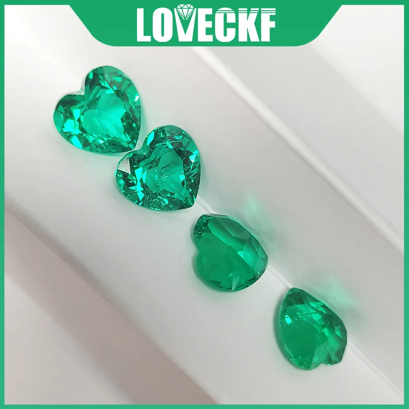 Top Hydrothermal Columbia Lab Grown Emerald Gemstone Heart Cut Synthetic Emerald Stone With AGL Certificate for Jewelry Making
Top Hydrothermal Columbia Lab Grown Emerald Gemstone Heart Cut Synthetic Emerald Stone With AGL Certificate for Jewelry Making