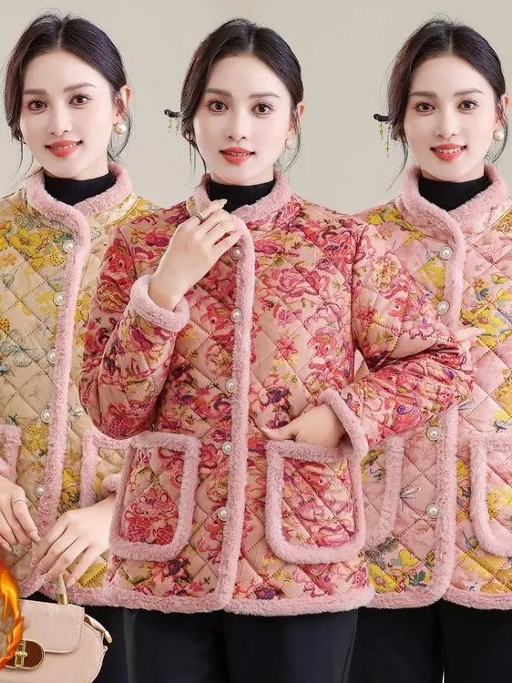 Модная утепленная хлопковая куртка на флисовой подкладке для женщин среднего и старшего возраста, осенне-зимняя одежда, верхняя одежда в стиле Mommy Sle
Модная утепленная хлопковая куртка на флисовой подкладке для женщин среднего и старшего возраста, осенне-зимняя одежда, верхняя одежда в стиле Mommy Sle