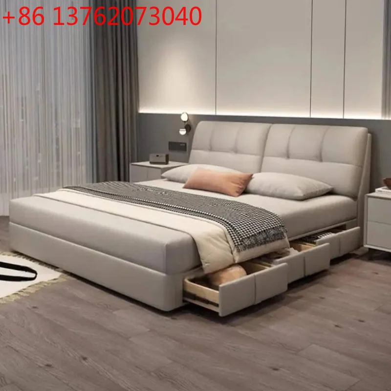 Drawers Designs Bedrooms Bed Storage Luxury Gray Headboards Double Bed Frames King Size Modern Camas Matrimoniales Furniture
Drawers Designs Bedrooms Bed Storage Luxury Gray Headboards Double Bed Frames King Size Modern Camas Matrimoniales Furniture