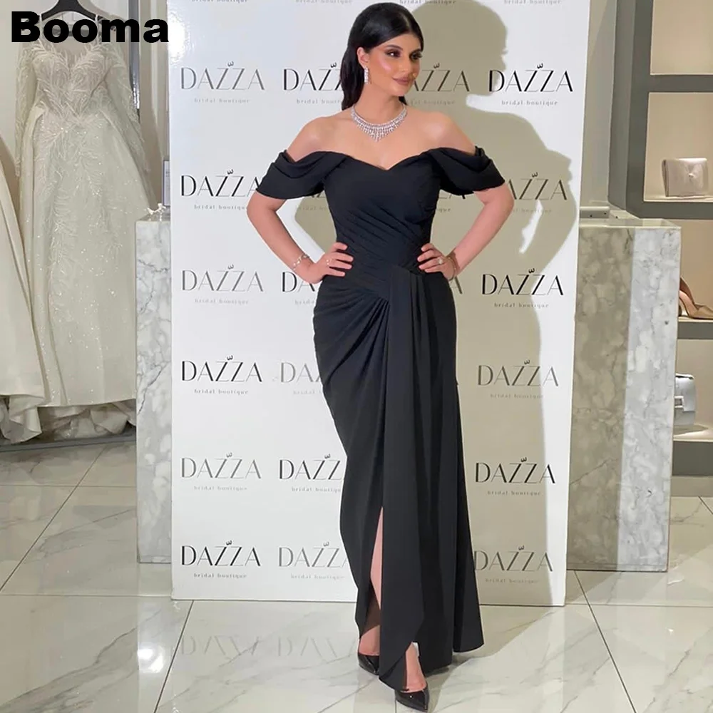 Booma Black Stain Mermaid Formal Occasion Dresses Off Shoulder Pleat Evening Dresses for Women 2023 Party Prom Gowns Dubai
Booma Black Stain Mermaid Formal Occasion Dresses Off Shoulder Pleat Evening Dresses for Women 2023 Party Prom Gowns Dubai