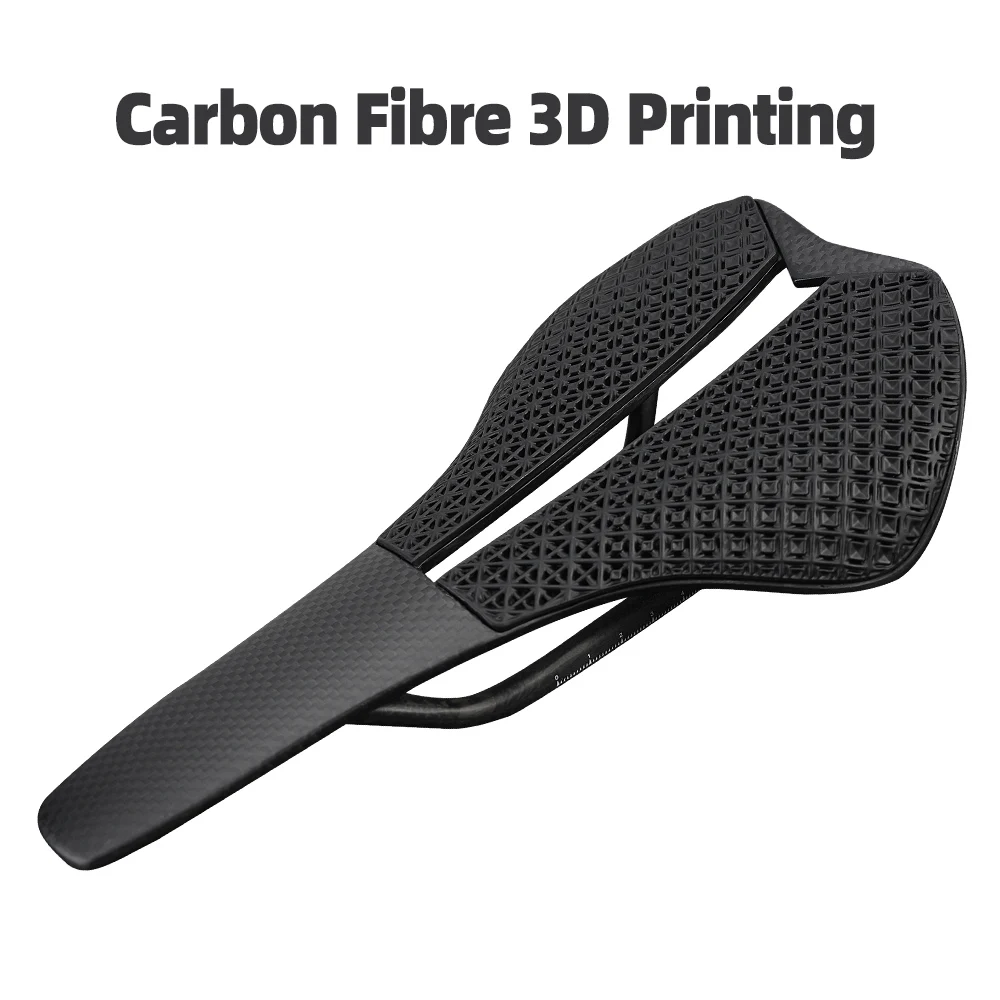 3D Printed Saddle MTB Bike Seat Cushion Carbon Fiber Ultralight 130g Hollow Comfortable Road Mountain Bike Saddle Cycling Parts
3D Printed Saddle MTB Bike Seat Cushion Carbon Fiber Ultralight 130g Hollow Comfortable Road Mountain Bike Saddle Cycling Parts