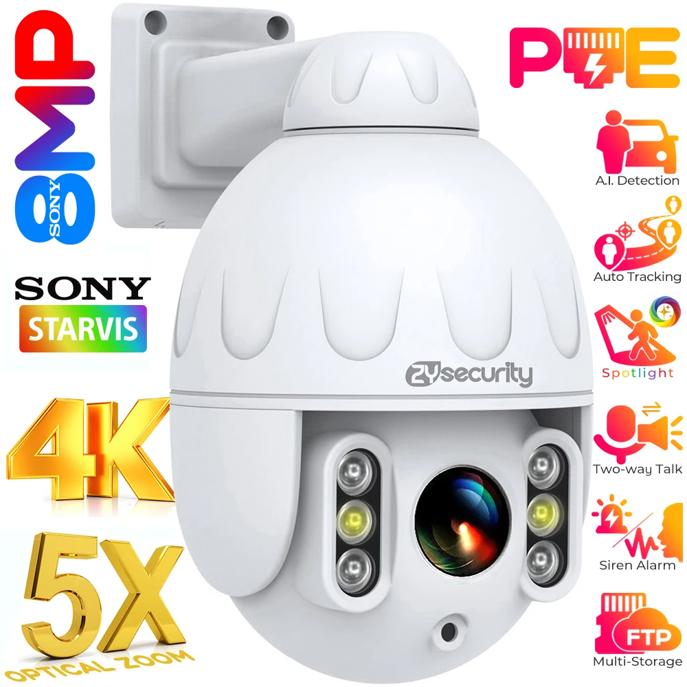 IP -камера 8MP 4K 5x оптический зум Открытая камера POE PTZ Автоматическое отслеживание Камеры наблюдения Sony Звездный свет Обнаружение человеческого транспортного средства Куполовая камера безопасности Камширо Полный
IP -камера 8MP 4K 5x оптический зум Открытая камера POE PTZ Автоматическое отслеживание Камеры наблюдения Sony Звездный свет Обнаружение человеческого транспортного средства Куполовая камера безопасности Камширо Полный