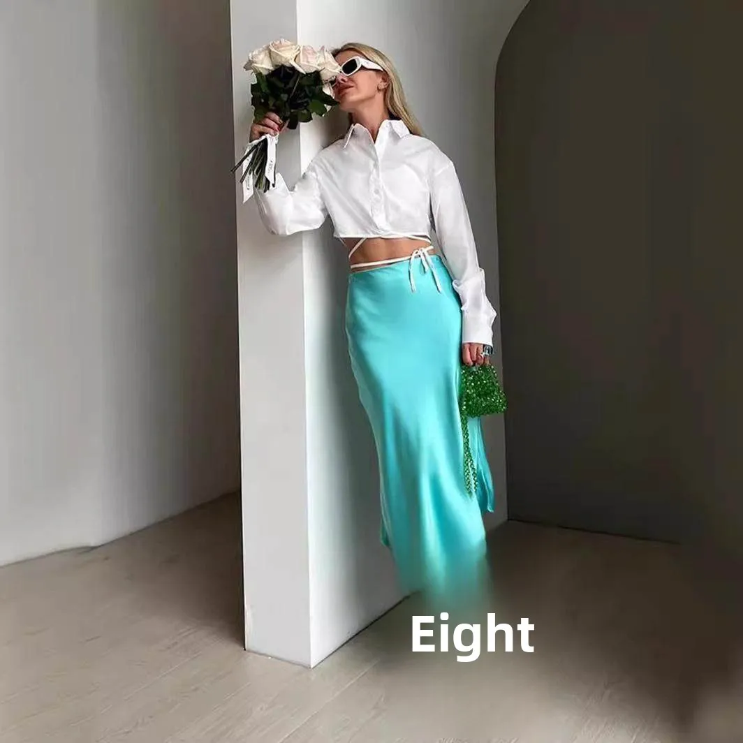 Purple Silk f-length Skirt Slim-fit High-waist Drapey Commute Women's Faion Long-sve Autumn Season No Brand
Purple Silk f-length Skirt Slim-fit High-waist Drapey Commute Women's Faion Long-sve Autumn Season No Brand