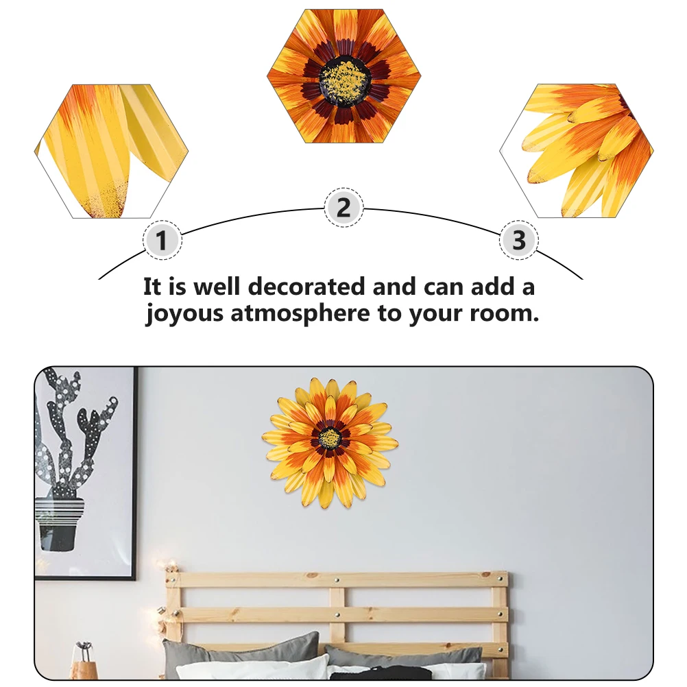 2Pcs Iron Wall Hanging Sunflower Home Garden Decoration Living Room Pendant HighQuality Safe BrightColors 
2Pcs Iron Wall Hanging Sunflower Home Garden Decoration Living Room Pendant HighQuality Safe BrightColors