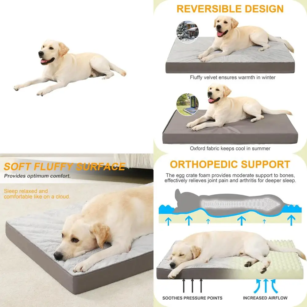 Luxury Orthopedic Dog Bed, Waterproof, 41x27, Gray, Removable Cover, 3 Thick Foam, Supports Up to 80lbs
Luxury Orthopedic Dog Bed, Waterproof, 41x27, Gray, Removable Cover, 3 Thick Foam, Supports Up to 80lbs