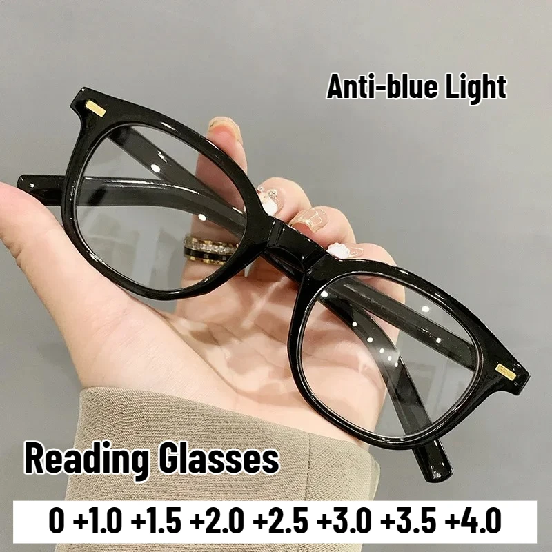 Unisex Reading Glasses Vintage Round Frame Prescription Hyperopia Eyeglasses Luxury Anti Blue Light Blocking Presbyopia Eyewear
Unisex Reading Glasses Vintage Round Frame Prescription Hyperopia Eyeglasses Luxury Anti Blue Light Blocking Presbyopia Eyewear