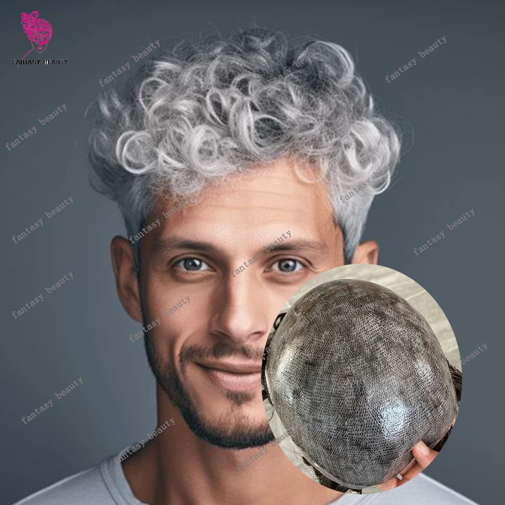 Durable Male Toupee Human Hair 20mm Curly Micro Skin PU Base Man Wigs #4 Brown Grey Men Hair Prothesis Capillary System Pieces
Durable Male Toupee Human Hair 20mm Curly Micro Skin PU Base Man Wigs #4 Brown Grey Men Hair Prothesis Capillary System Pieces