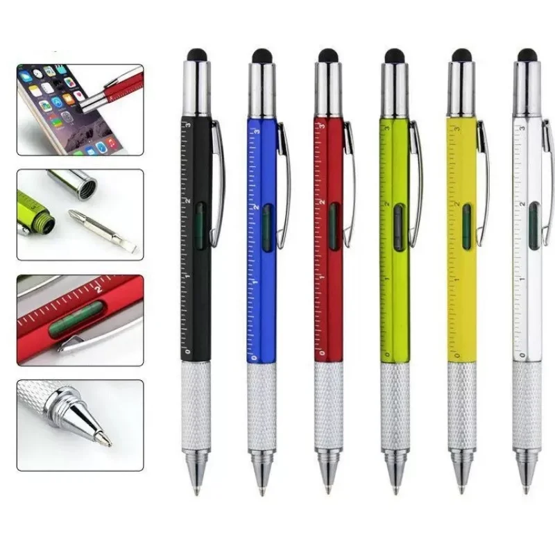 7 in 1 Multifunctional Pen Touch Screen Stylus Capacitive Pen with Screwdriver Ruler Levelgauge Refillable Ballpoint Pencil Tool
7 in 1 Multifunctional Pen Touch Screen Stylus Capacitive Pen with Screwdriver Ruler Levelgauge Refillable Ballpoint Pencil Tool