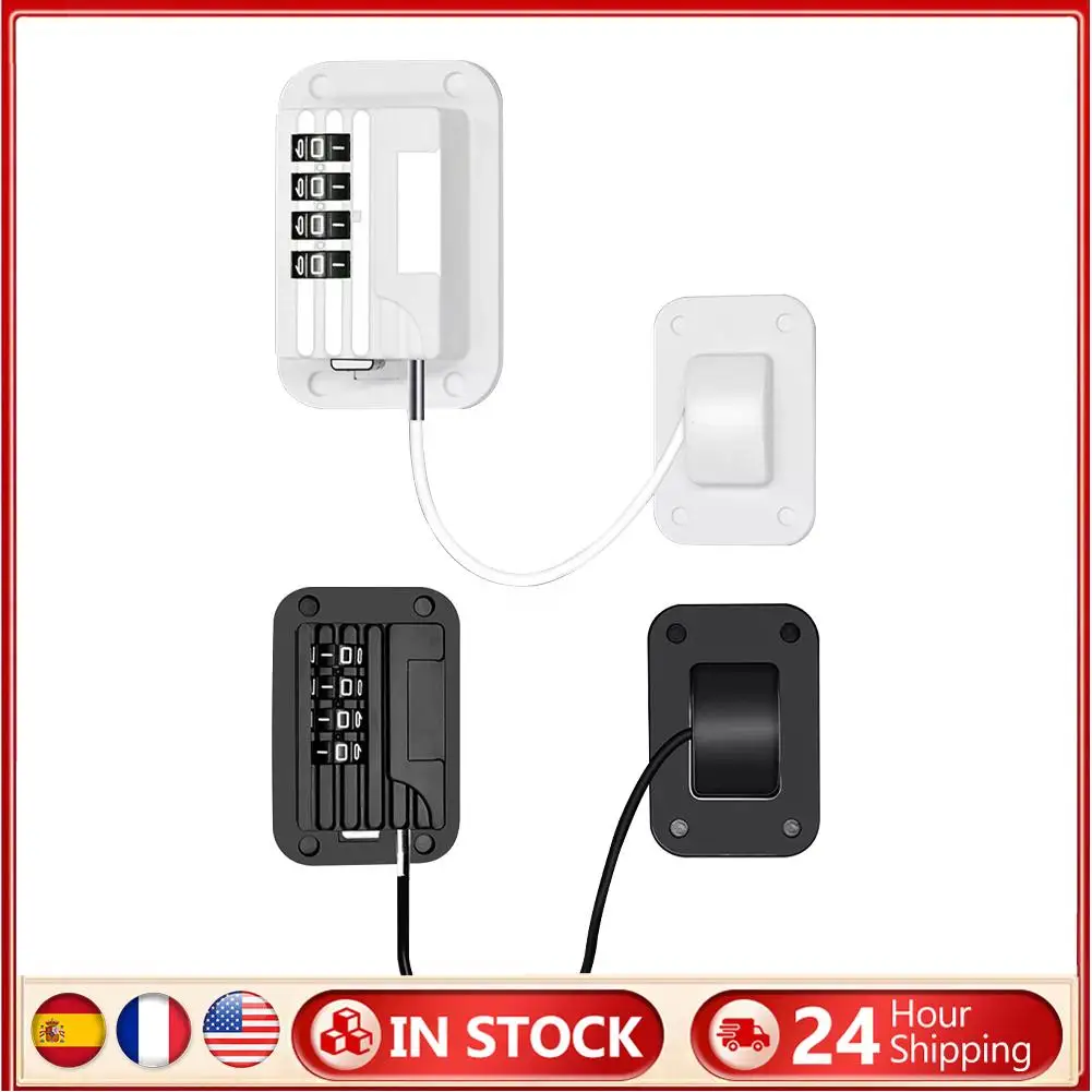 Cabinet Latches No Drilling Refrigerator Combination Lock Adhesive Kids Proof for Cupboards Wine Coolers 
Cabinet Latches No Drilling Refrigerator Combination Lock Adhesive Kids Proof for Cupboards Wine Coolers