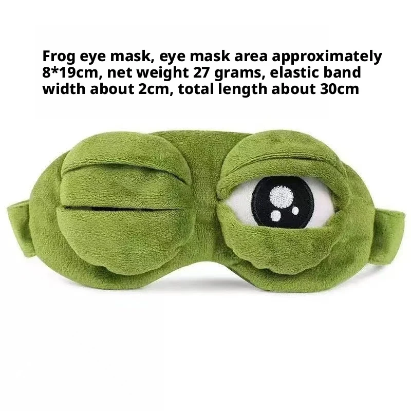 New 3D Frog Sleep Mask Natural Sleeping Eyeshade Women Men Creative Cartoon Soft Portable Blindfold Travel Office Eyepatch
New 3D Frog Sleep Mask Natural Sleeping Eyeshade Women Men Creative Cartoon Soft Portable Blindfold Travel Office Eyepatch