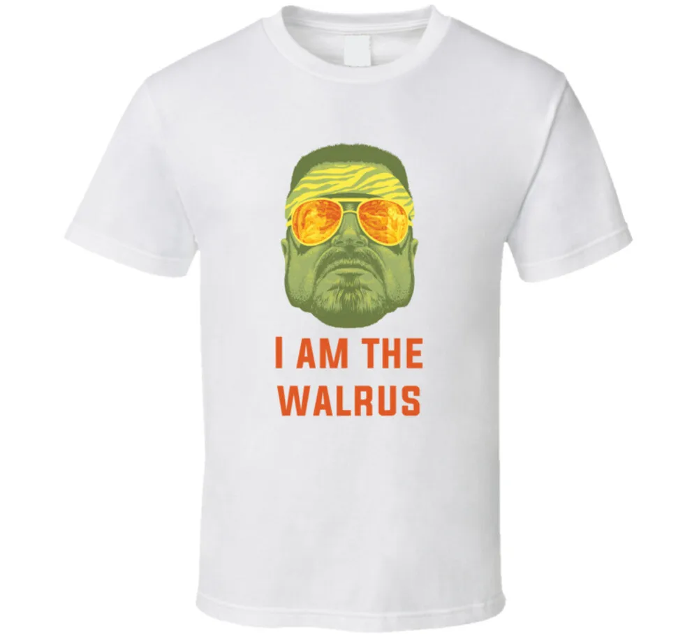 Oversize Psychedelic Rock T-Shirt - Unisex White Casual 100% Cotton Tee with 'I Am The Walrus' Graphic Vintage Trippy Streetwear
Oversize Psychedelic Rock T-Shirt - Unisex White Casual 100% Cotton Tee with 'I Am The Walrus' Graphic Vintage Trippy Streetwear