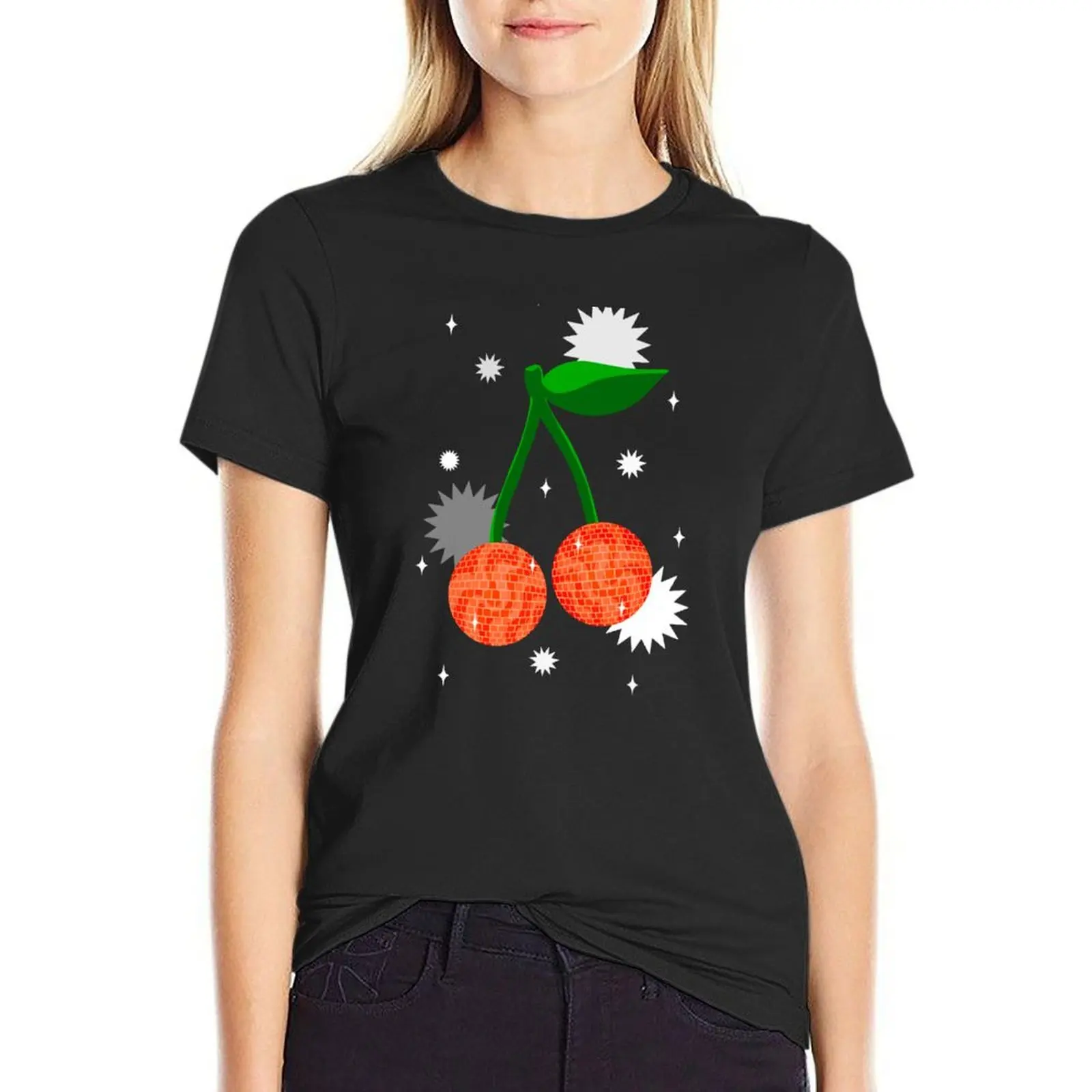 Disco Cherries - The Peach Fuzz T-Shirt anime customs design your own animal prinfor lady clothes clothes for Women
Disco Cherries - The Peach Fuzz T-Shirt anime customs design your own animal prinfor lady clothes clothes for Women