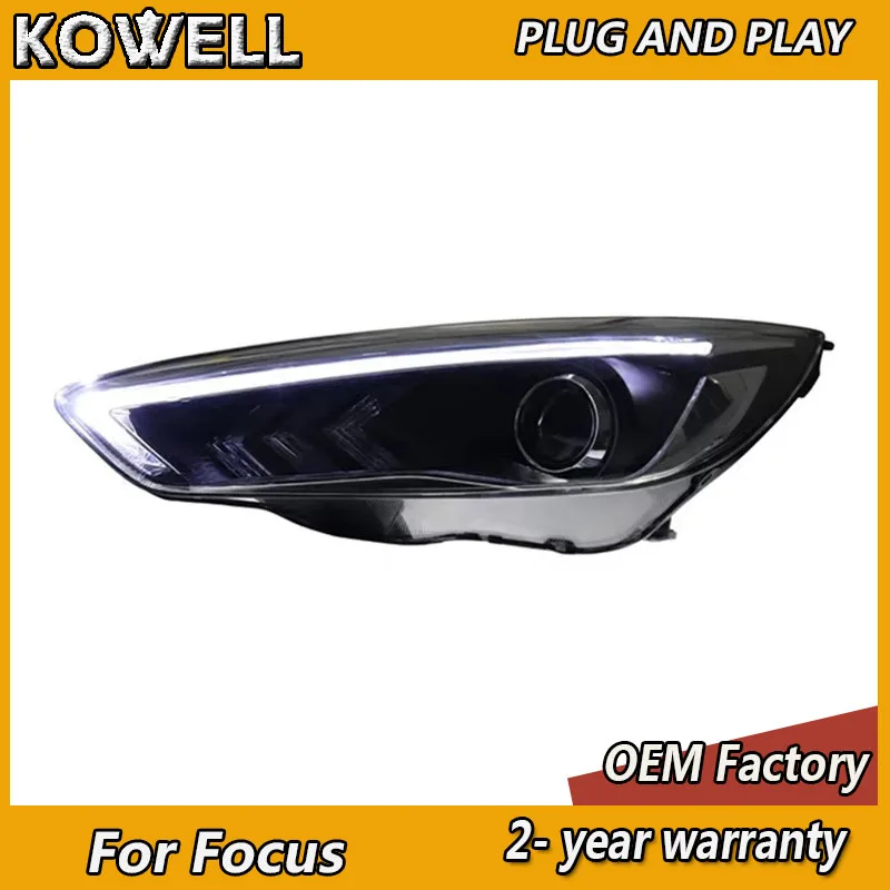 KOWELL Car Styling for Focus Headlights 2015-2016 Focus Head Light DRL Turn Signal Low High Beam Projector Lens
KOWELL Car Styling for Focus Headlights 2015-2016 Focus Head Light DRL Turn Signal Low High Beam Projector Lens