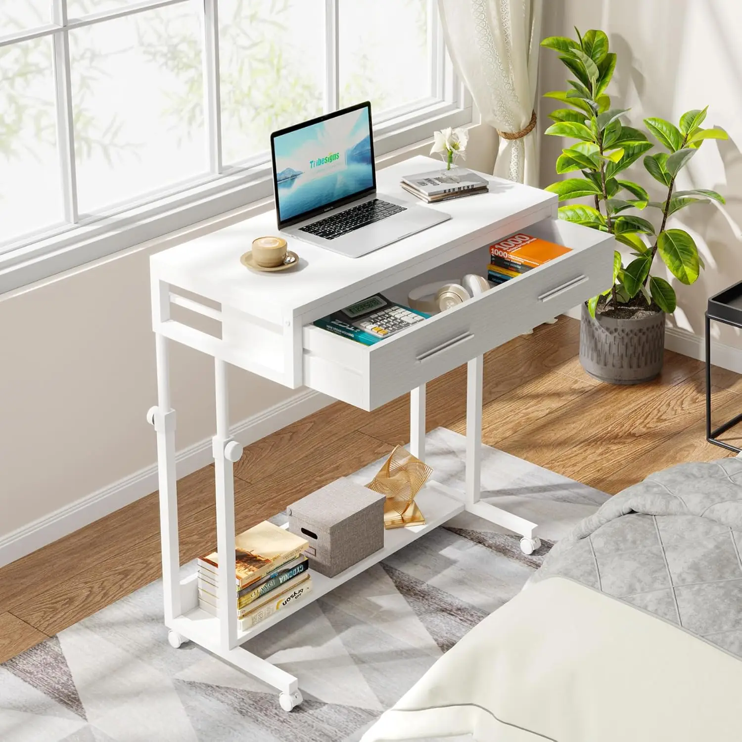 Portable Desk with Drawers, Mobile Laptop Desk with Wheels, Couch Desk Sofa Side Table Bed Desk, Small Standing
Portable Desk with Drawers, Mobile Laptop Desk with Wheels, Couch Desk Sofa Side Table Bed Desk, Small Standing