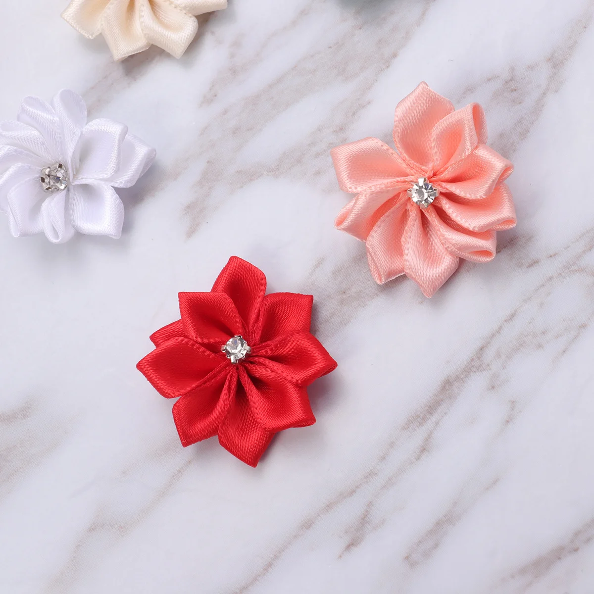 40Pcs Girls Flower Headbands Diamond Decor Baby Headwear DIY Floral Accessories Mixed Color Soft Comfortable Baby Headwear
40Pcs Girls Flower Headbands Diamond Decor Baby Headwear DIY Floral Accessories Mixed Color Soft Comfortable Baby Headwear