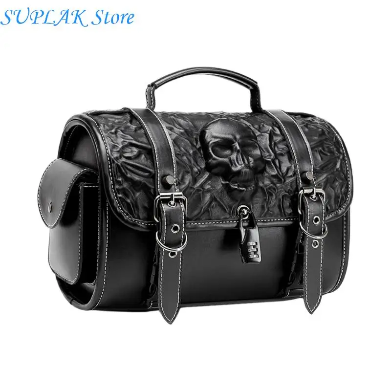 Upgrades Motorcycle Fork Bag Skull Design PU Leather Storage With Adjustable Straps & Secure Mounting for Bikes 203D
Upgrades Motorcycle Fork Bag Skull Design PU Leather Storage With Adjustable Straps & Secure Mounting for Bikes 203D
