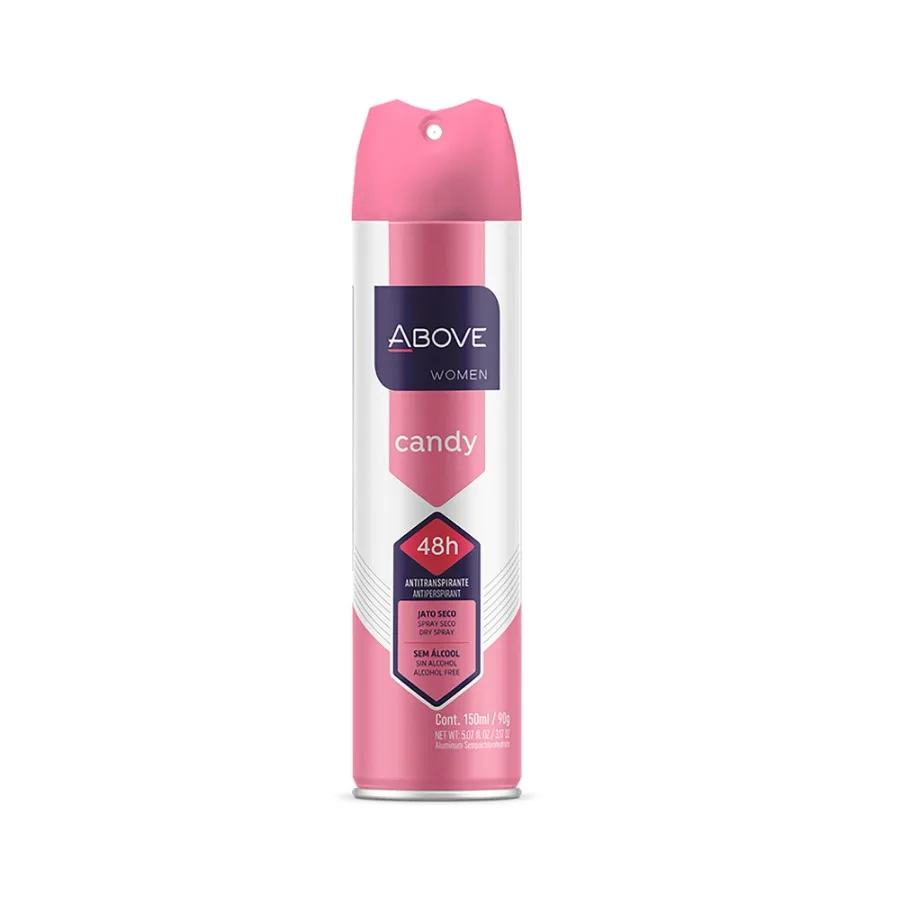 ABOVE Candy 48 Hours Antiperspirant Deodorant Dry Spray for Women Notes of Lime Tangerine and Apricot Protects Against Sweat an
ABOVE Candy 48 Hours Antiperspirant Deodorant Dry Spray for Women Notes of Lime Tangerine and Apricot Protects Against Sweat an
