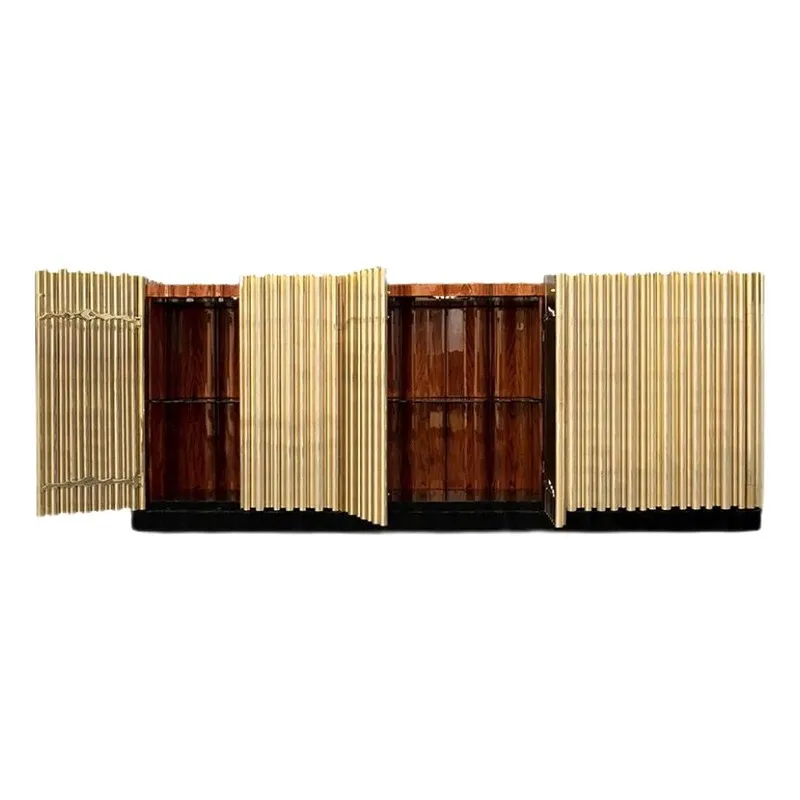 Side cabinet High-end villa home creative design Stainless steel symphony wall storage cabinet
Side cabinet High-end villa home creative design Stainless steel symphony wall storage cabinet