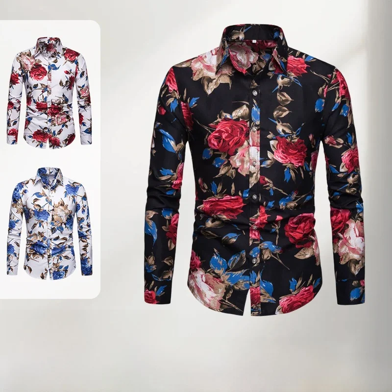 Men's Long Sleeve Printed Shirt Casual Brit Style Floral Pattern Slim Fit Polyester Fabric Spring Summer New Arrival
Men's Long Sleeve Printed Shirt Casual Brit Style Floral Pattern Slim Fit Polyester Fabric Spring Summer New Arrival
