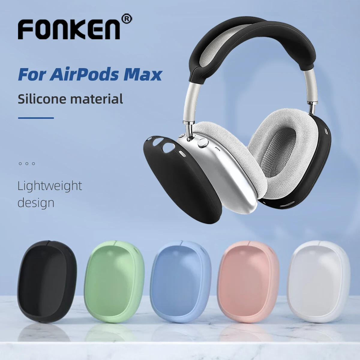 FONKEN Soft Washable Headband Cover For AirPods Max Silicone Headphones Protective Case Replacement Cover Earphone Accessories
FONKEN Soft Washable Headband Cover For AirPods Max Silicone Headphones Protective Case Replacement Cover Earphone Accessories