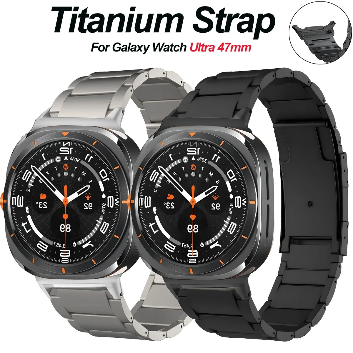 Титановый ремешок для Samsung Galaxy Watch Ultra 47 мм, роскошный металлический браслет для Galaxy Watch 7 Ultra, браслет с пряжкой
Титановый ремешок для Samsung Galaxy Watch Ultra 47 мм, роскошный металлический браслет для Galaxy Watch 7 Ultra, браслет с пряжкой