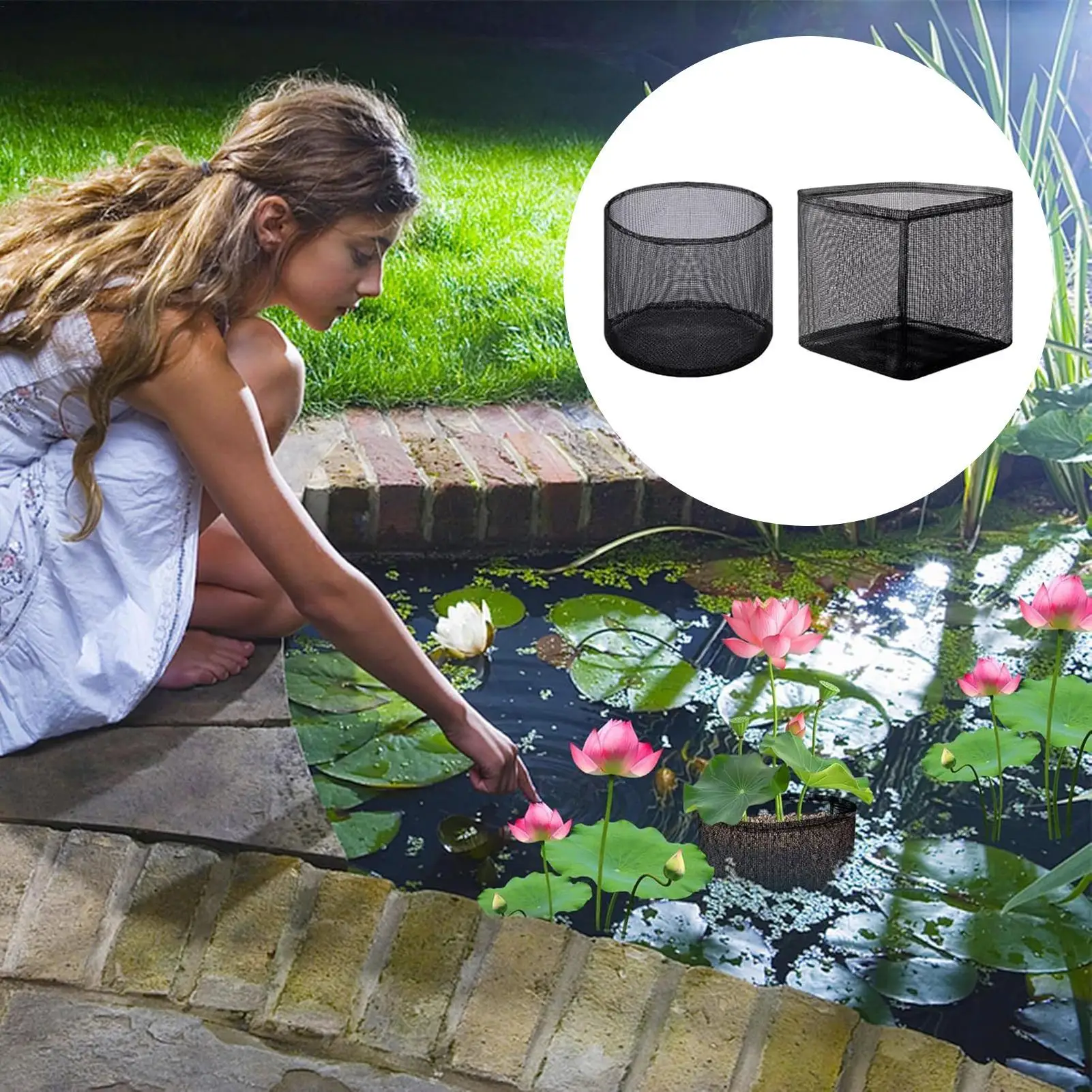 Aquatic Plant Pot 4 Pieces Aquatics Plant Pot Reusable Growing Container Breathable Pond Planter For Garden Vegetable Greenhouse
Aquatic Plant Pot 4 Pieces Aquatics Plant Pot Reusable Growing Container Breathable Pond Planter For Garden Vegetable Greenhouse