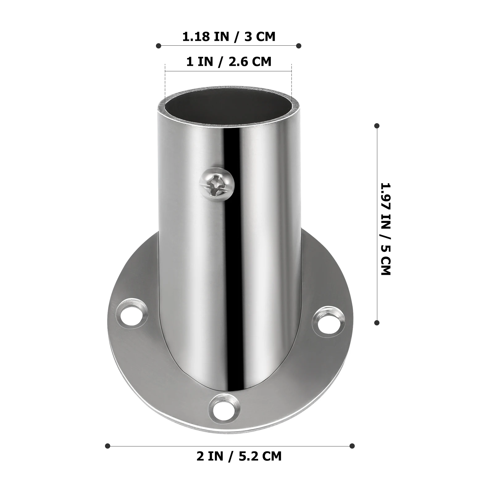 2Pcs Stable Stainless Closet Rod Flanges Bracket Support Holders Corrosion Resistant End Support for Wardrobe Shower Curtain
2Pcs Stable Stainless Closet Rod Flanges Bracket Support Holders Corrosion Resistant End Support for Wardrobe Shower Curtain