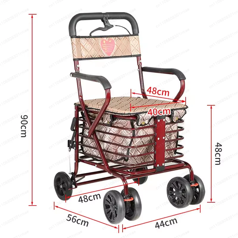 YBJ-4-Wheel Folding Mobility Walker with Seat, Shopping Cart & Walking Aid for Sitting & Pushing Use
YBJ-4-Wheel Folding Mobility Walker with Seat, Shopping Cart & Walking Aid for Sitting & Pushing Use
