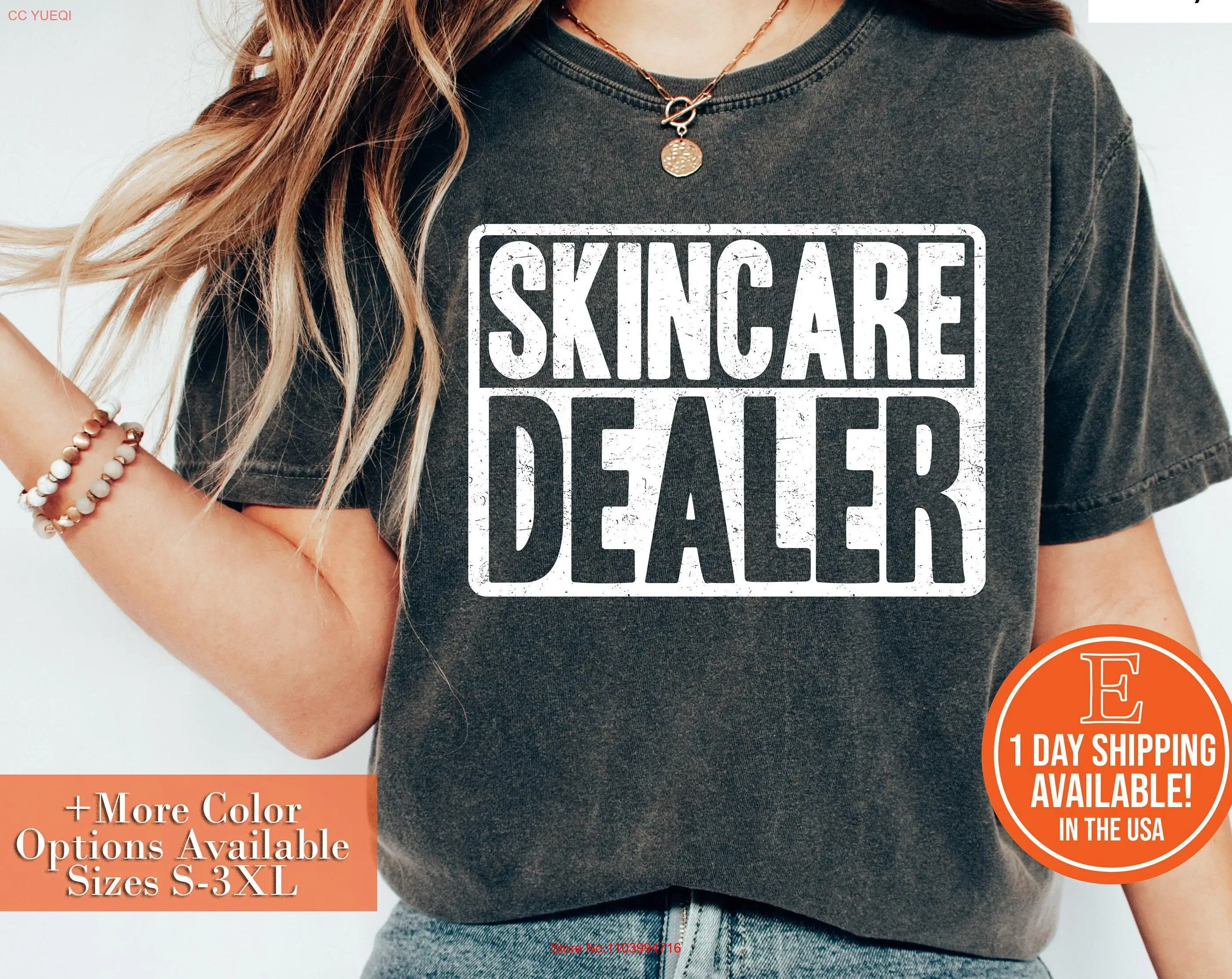 Skincare Dealer Esthetician T Shirt SweaT Dermatologist Dermatology long or short sleeves
Skincare Dealer Esthetician T Shirt SweaT Dermatologist Dermatology long or short sleeves