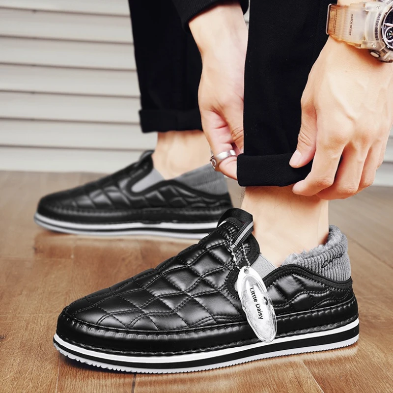 Флисовая хлопковая обувь для тепла, повседневные зимние ботинки большого размера с низким берцем, новые универсальные зимние ботинки на толстой подошве, модная мужская обувь
Флисовая хлопковая обувь для тепла, повседневные зимние ботинки большого размера с низким берцем, новые универсальные зимние ботинки на толстой подошве, модная мужская обувь