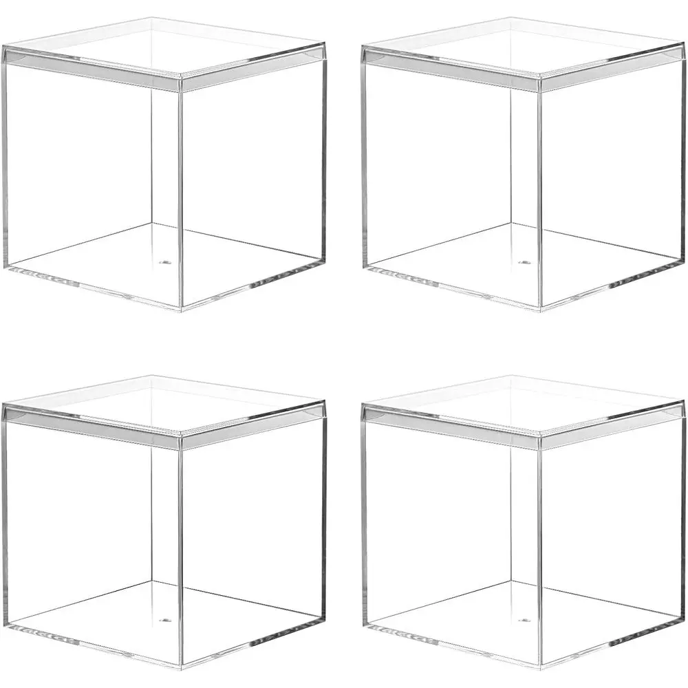 Набор из 4 прозрачных акриловых квадратных коробок, 3,9 x 3,9 x 3,9, небольшие контейнеры для хранения конфет, таблеток, ювелирных изделий
Набор из 4 прозрачных акриловых квадратных коробок, 3,9 x 3,9 x 3,9, небольшие контейнеры для хранения конфет, таблеток, ювелирных изделий